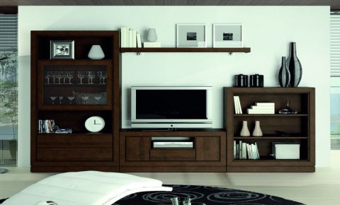 Mueble de comedor en madera natural